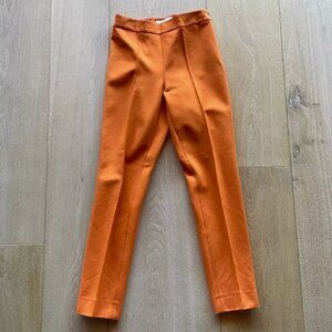 Sleek muted orange trousers, in a stretch knit!  Max Mara, It. 38